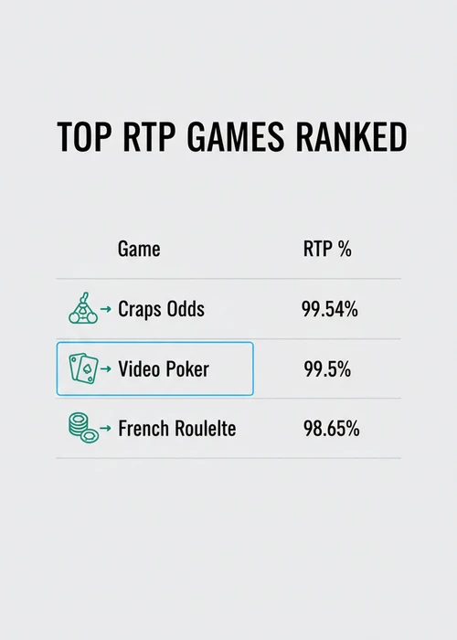 Close-up of a casino game screen displaying a high RTP percentage